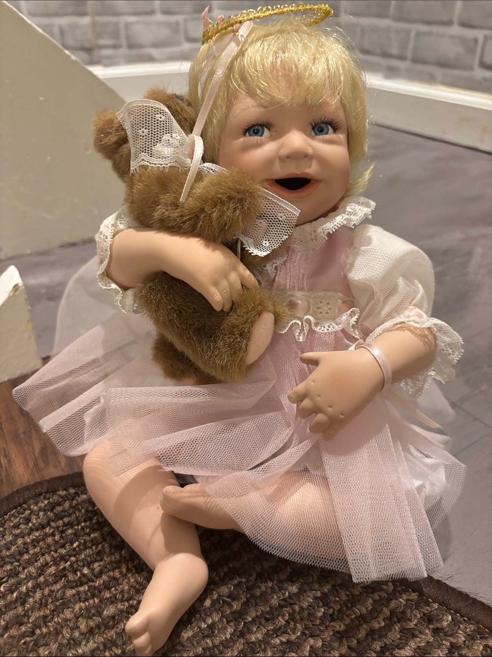 Pink Baby Doll with Teddy - Kids Toys